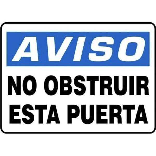 Accuform OSHA NOTICE Safety Sign DO NOT SHMABR822XL SHMABR822XL - main